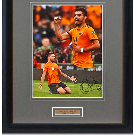 Ruben Neves Wolverhampton Wanderers Hand Signed Montage 23x19" Framed