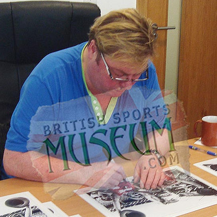 Jimmy and Brian Greenhoff Manchester United Legends Hand Signed Photograph 23x19" Framed