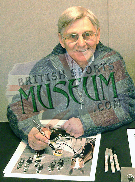 Willie Carson Hand Signed Horse Racing Legend Montage 23x19" Framed
