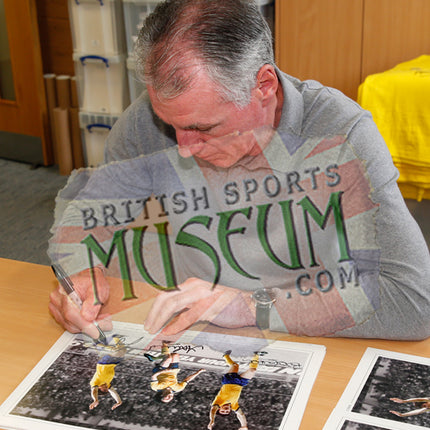 Talbot, Sunderland and Stapleton Hand Signed Arsenal 1979 FA Cup Photograph 23x19" Framed