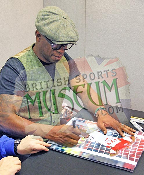 Ian Wright Arsenal Legend Hand Signed Photograph 23x19" Framed