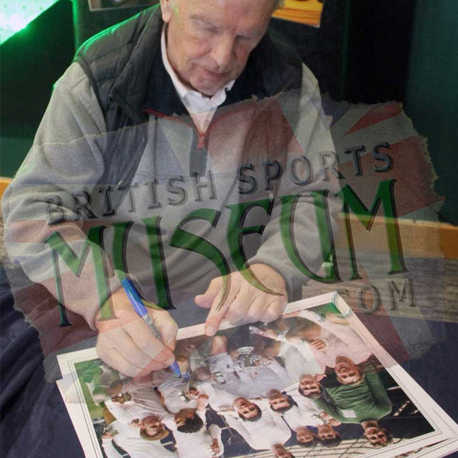Leeds United 1968 League Cup Hand Signed by 3 Winners Photograph 23x19in Framed