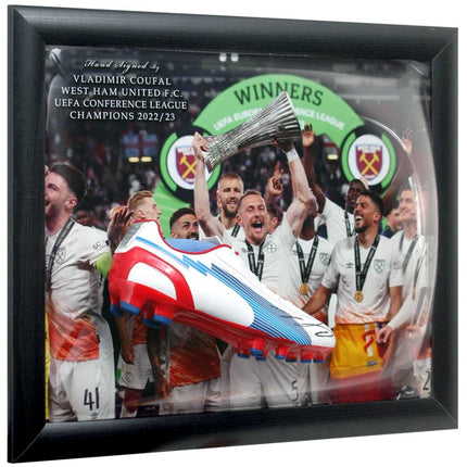 Vladimir Coufal West Ham United Hand Signed Football Boot Dome Presentation