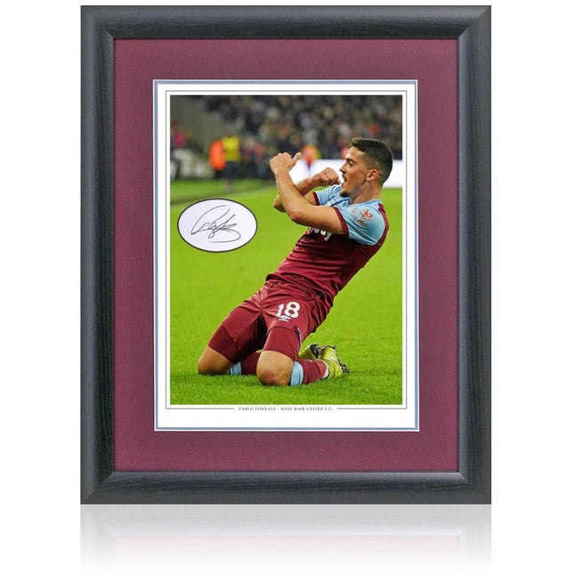 Pablo Fornals West Ham United Hand Signed Photograph 23x19" Framed