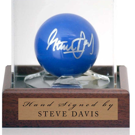 Steve Davis Snooker Legend Hand Signed Blue Ball