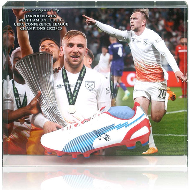 Jarrod Bowen West Ham United Hand Signed Europa Conference League Display
