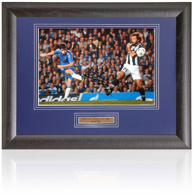 Oscar Chelsea Hand Signed Photograph 15x19" Framed