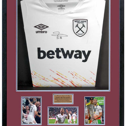 Said Benrahma Europa Conference League Winner West Ham Hand Signed Shirt
