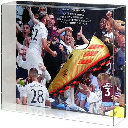 Said Benrahma West Ham United Hand Signed Europa Conference League Display