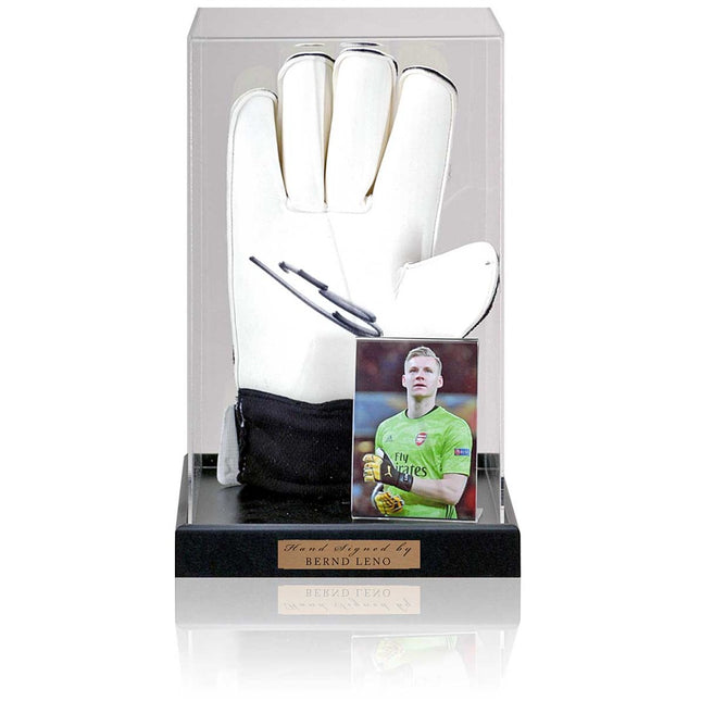 Bernd Leno Hand Signed Goalkeepers Glove Arsenal Display AFTAL COA