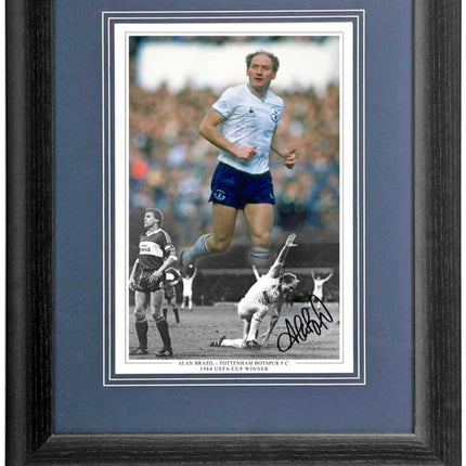 Alan Brazil Tottenham Hotspur Legend Hand Signed 16x12" Framed Photograph COA