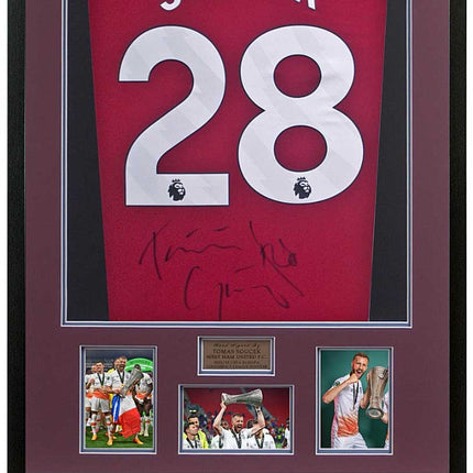 Tomas Soucek Europa Conference League Winner West Ham Hand Signed Shirt