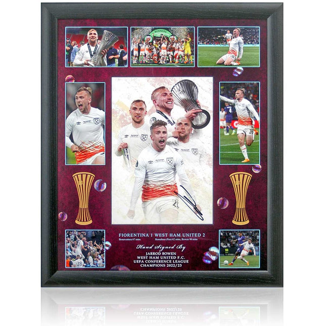 Jarrod Bowen Hand Signed West Ham 2023 Europa Conference League Presentation