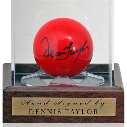 Dennis Taylor Snooker Legend Hand Signed Red Ball