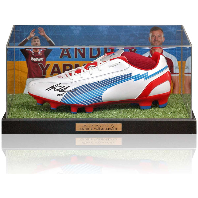 Andriy Yarmolenko Hand Signed West Ham United Football Boot Photo Display