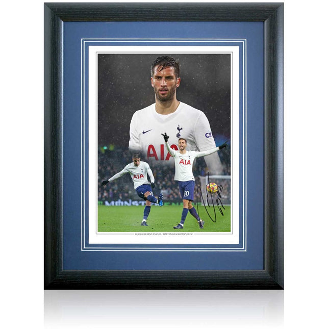 Rodrigo Bentancur Hand Signed Tottenham Hotspur Montage AFTAL COA