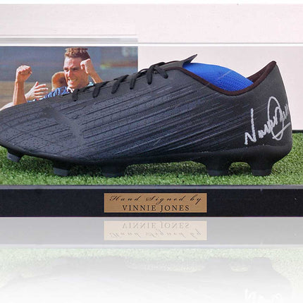 Vinnie Jones Chelsea Legend Hand Signed Football Boot Display Case