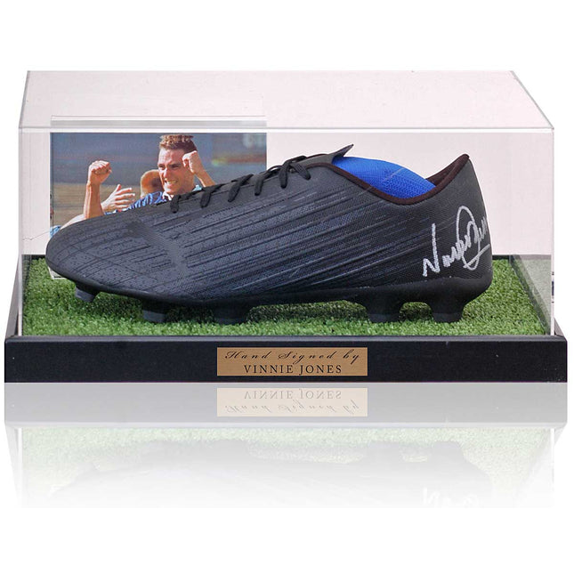 Vinnie Jones Chelsea Legend Hand Signed Football Boot Display Case