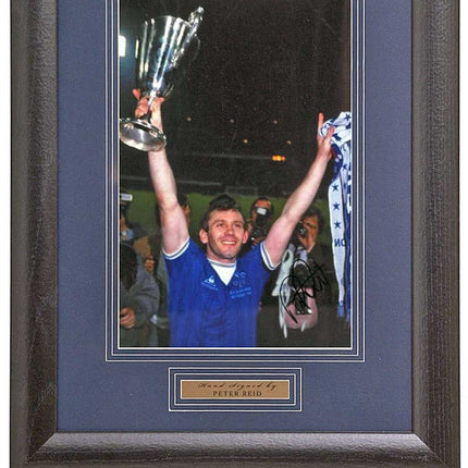 Peter Reid Hand Signed Everton Photograph 15x19" Framed