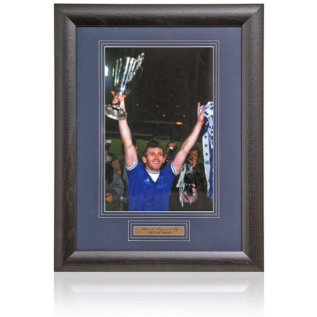 Peter Reid Hand Signed Everton Photograph 15x19" Framed