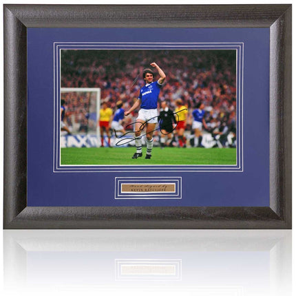 Kevin Ratcliffe Hand Signed Everton Photograph 15x19" Framed