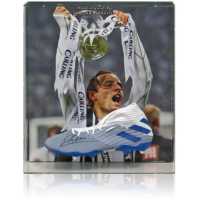 Dimitar Berbatov Hand Signed Football Boot Tottenham Hotspur Display