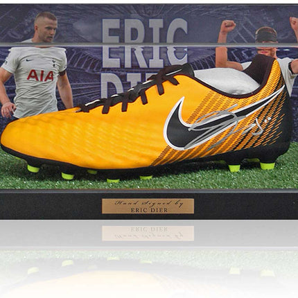 Eric Dier Tottenham Hotspur Hand Signed Football Boot Presentation