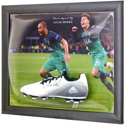 Lucas Moura Hand Signed Tottenham Hotspur Football Boot Dome Display