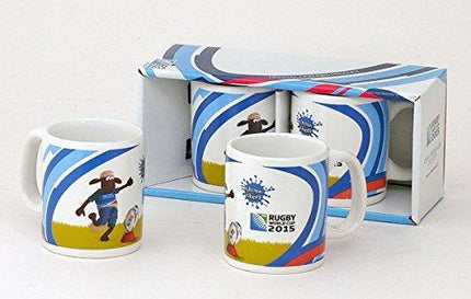 IRB World Cup 2015 Rugby Union 'Shaun The Sheep' Twin Mini Mug Cup Sets