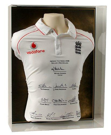 England 2008 Npower Test Team Signed Shirt (LOT496)