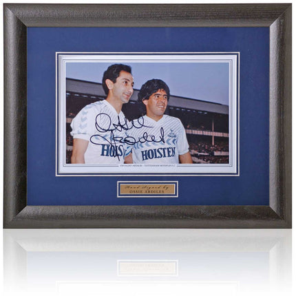 Ossie Ardiles Tottenham Hotspur Legend Hand Signed Photograph 15x19" Framed