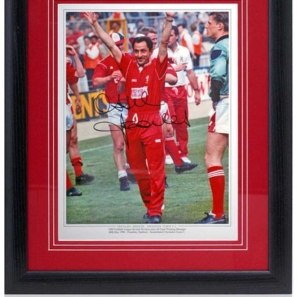 Ossie Ardiles Swindon Town Legend Hand Signed Photograph 23x19" Framed