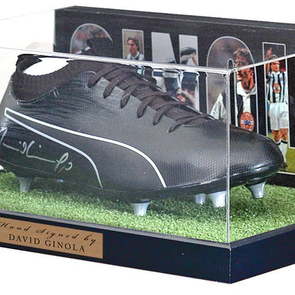 David Ginola Newcastle United Hand Signed Football Boot Presentation