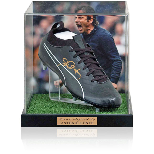 Antonio Conte Tottenham Hotspur Hand Signed Football Boot Presentation