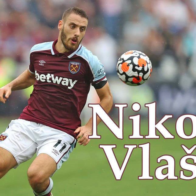 Nikola Vlasic West Ham United Hand Signed Football Boot Display