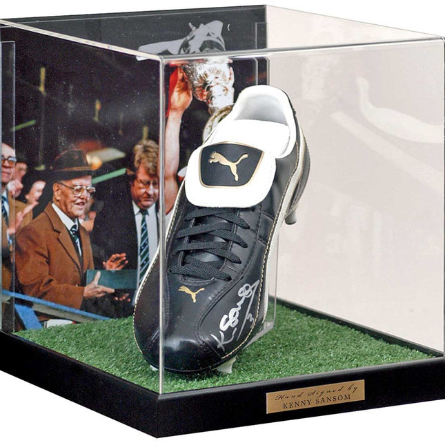 Kenny Sansom Arsenal Hand Signed Football Boot Presentation
