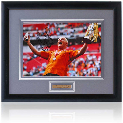 Dean Windass Hull City Hand Signed 2008 Play-Off Photograph 23x19" Framed