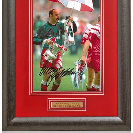 Bruce Grobbelaar Liverpool Legend Hand Signed Photograph 15x19" Framed