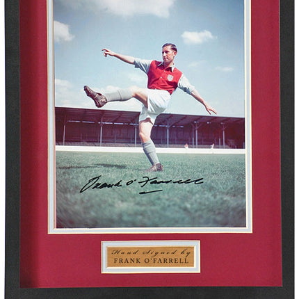 Frank O' Farrell Hand Signed West Ham Framed Photograph 11x14" Framed