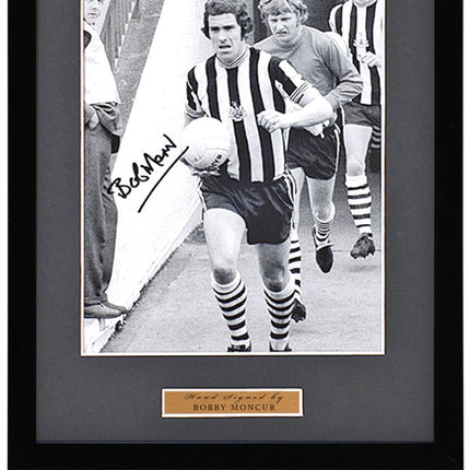 Bobby Moncur Hand Signed Newcastle United Photograph 11x14" Framed