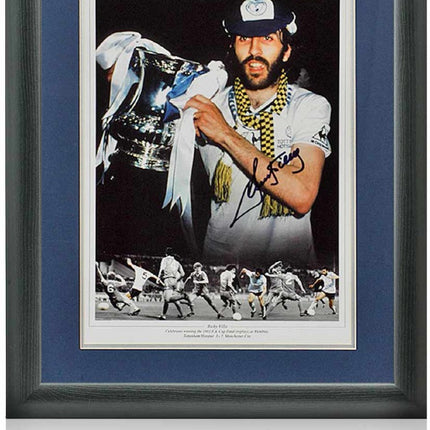 Ricky Villa Tottenham Hotspur 1981 FA Cup Final Hand Signed Montage 23x19" Framed