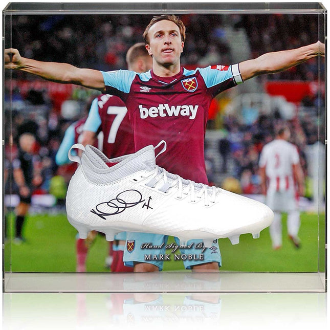 Mark Noble West Ham United Hand Signed  Football Boot Large Display
