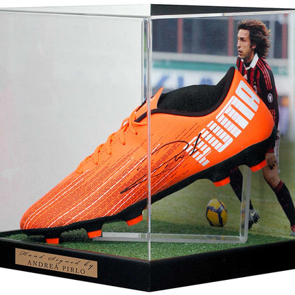 Andrea Pirlo AC Milan Hand Signed Football Boot Display