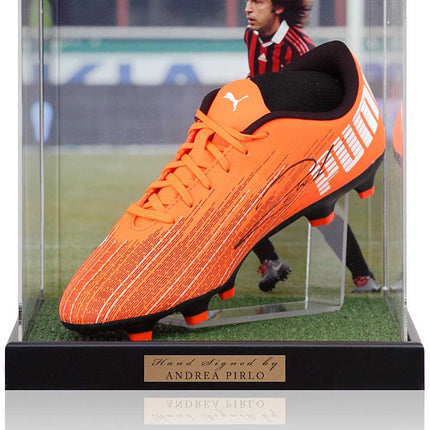 Andrea Pirlo AC Milan Hand Signed Football Boot Display