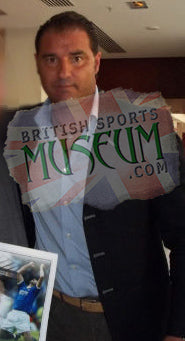 Lorenzo Amoruso Rangers Legend Hand Signed Photograph 15x19" Framed