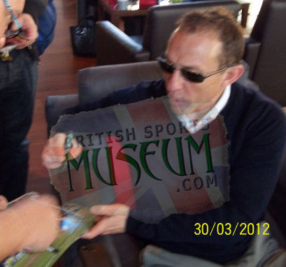 Jean Pierre Papin France Legend Hand Signed Photograph 19x15in Framed