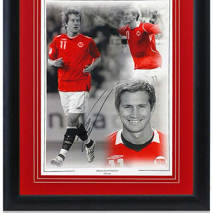 Morten Gamst Pedersen Norway Legend Signed Montage 23x19in Framed