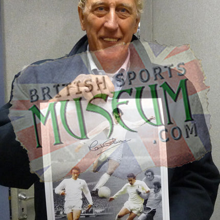 Martin Chivers Tottenham Hotspur Legend Hand Signed Montage 23x19" Framed