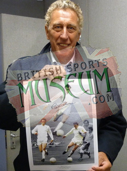 Martin Chivers Tottenham Hotspur Legend Hand Signed Montage 23x19" Framed