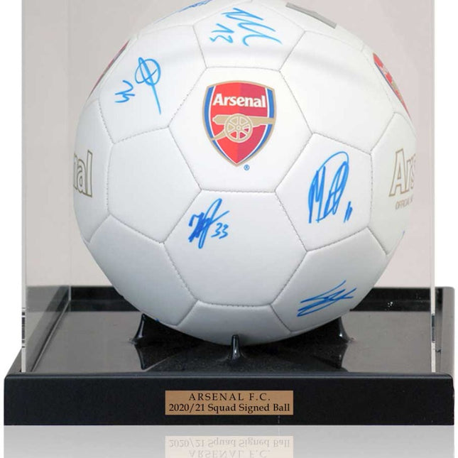 Arsenal FC 2020/21 Squad Hand Signed Football Ball AFC Certiciate